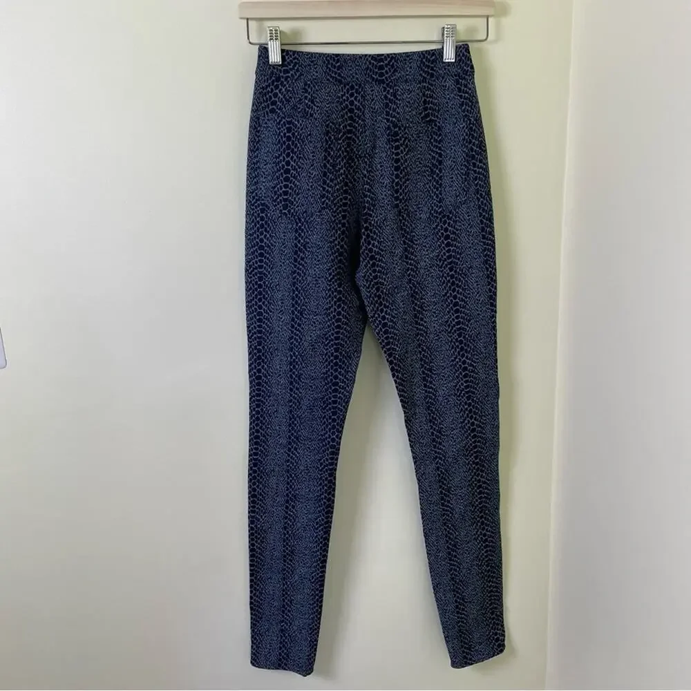 REVOLVE Superdown Snakeskin Print Pants in Navy SIZE XS